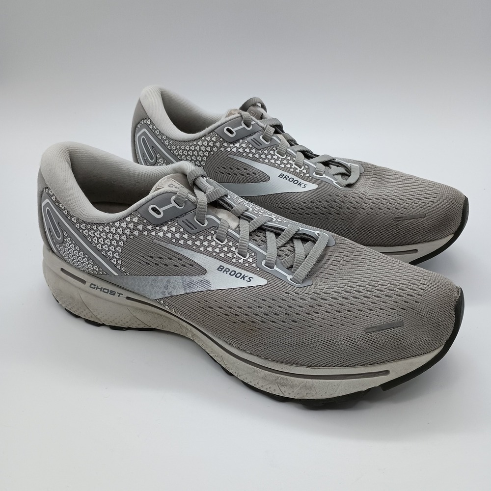 Brooks Ghost 14 Womens Running Shoes Grey Silver Size 9 Medium B - Picture 6 of 9